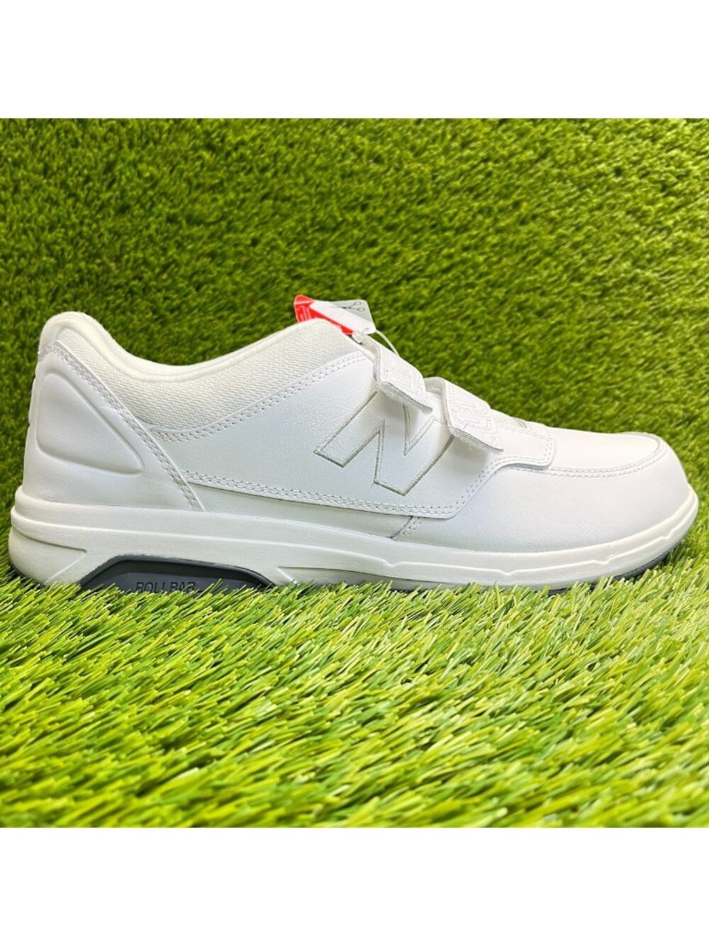 New Balance 813 Mens Size 13 White Gray Athletic Leather Walking Shoes Sneakers